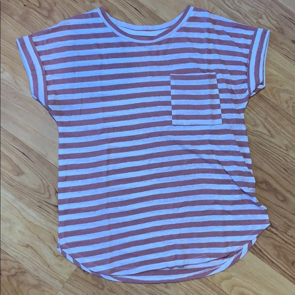 Pink Striped Tee - Picture 1 of 3